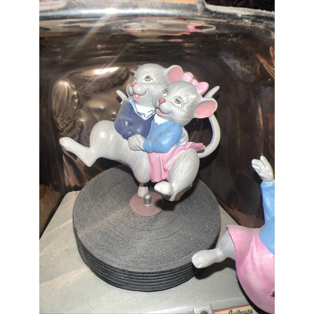Franklin Mint Jukebox Jamboree Vintage Rock Around The Clock Musical‎ Mice Work